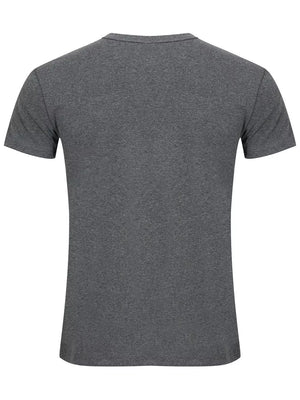 Crew-neck Short-sleeve Top in White, close-up detail