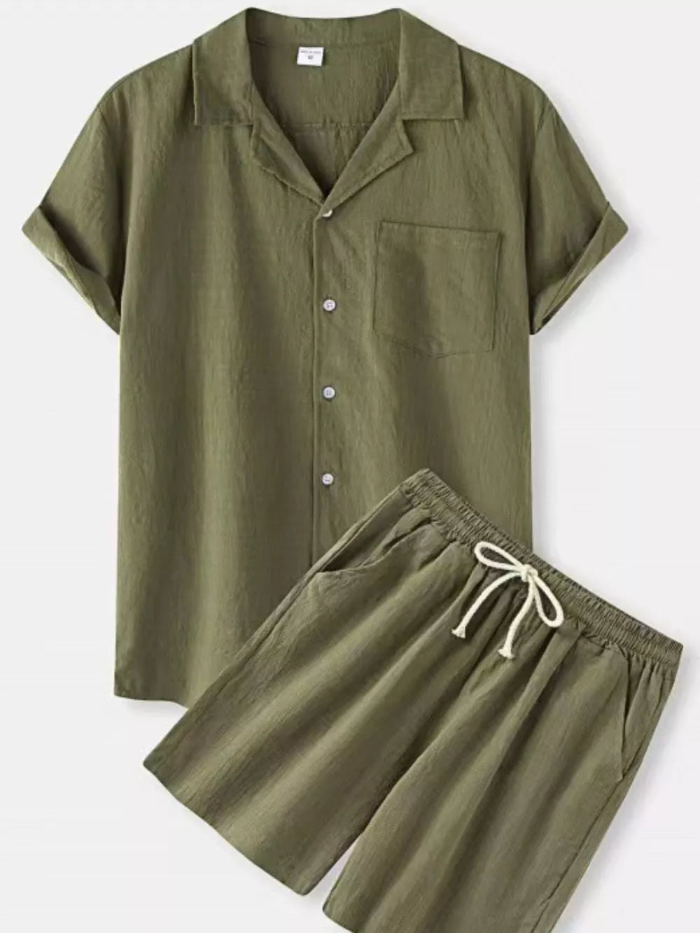 Casual Cotton Two-piece Set For Him