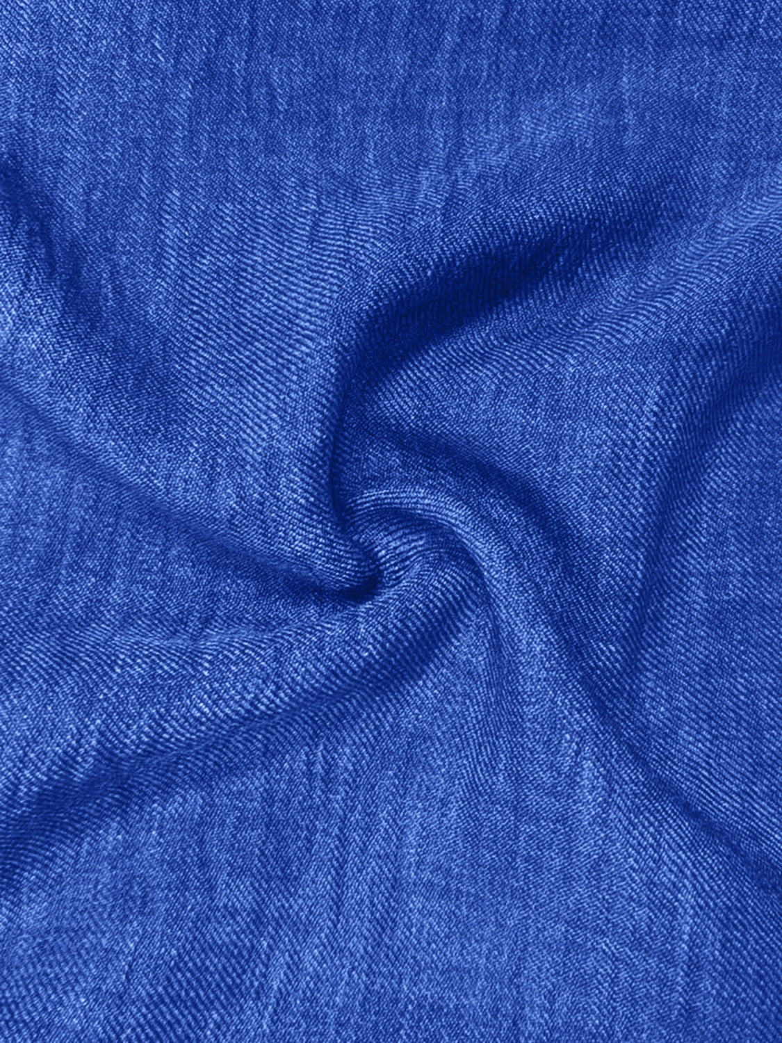 Royal blue linen vest fabric detail