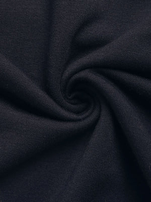 Navy palazzo pants with a textured fabric detail