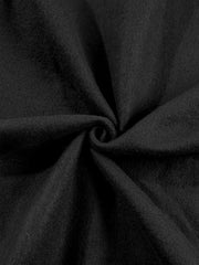 Black cotton joggers with a soft, textured fabric detail.