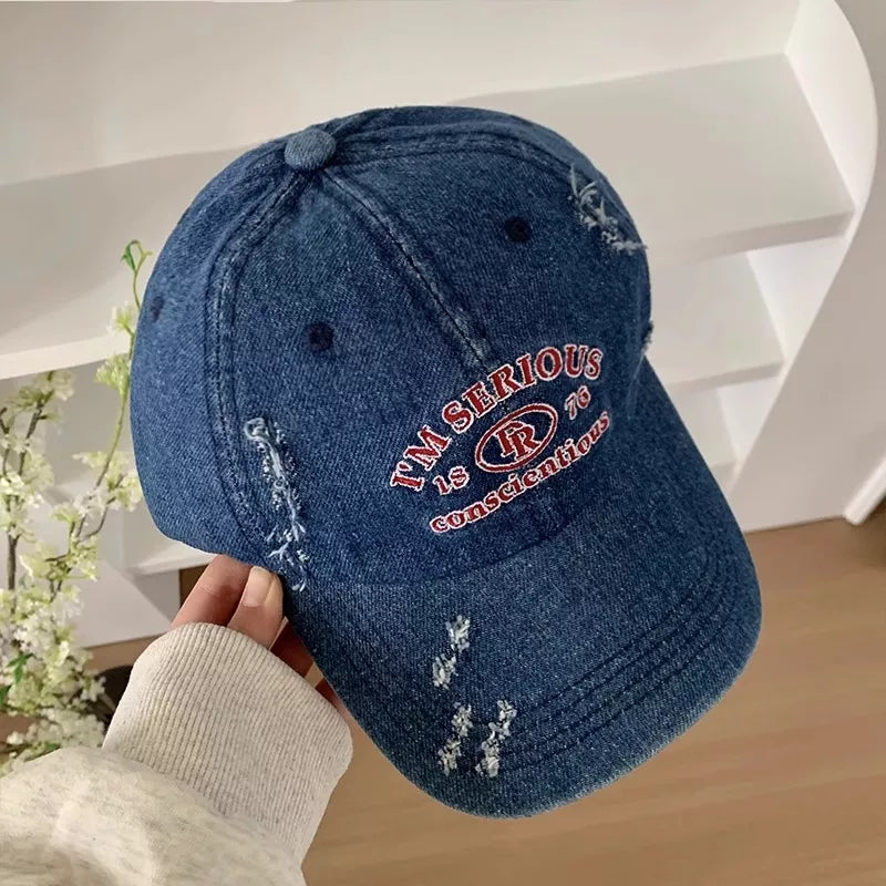 Vintage-inspired Embroidered Cotton Hat