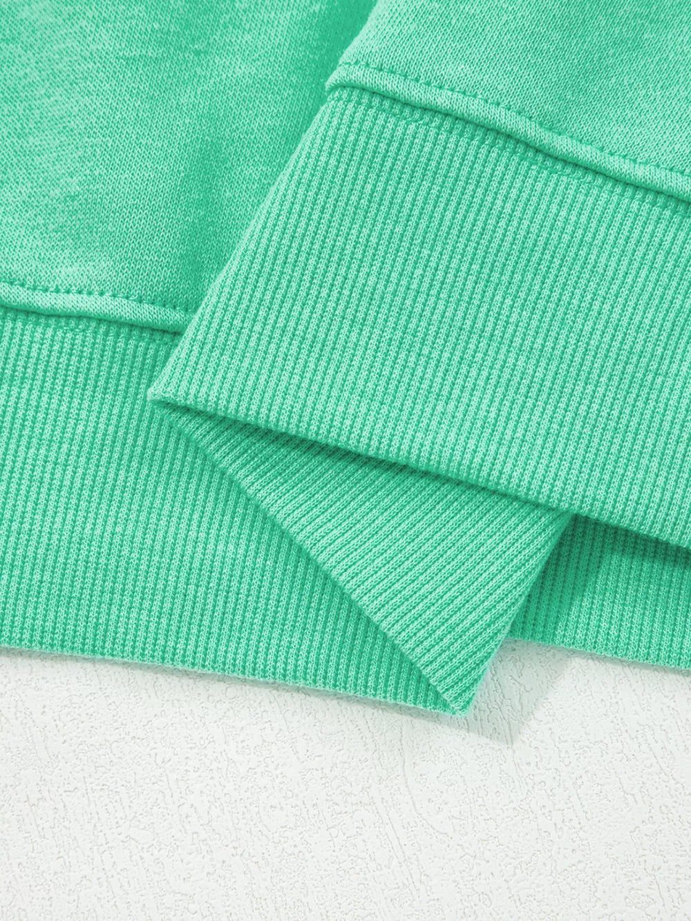 vintage-inspired sweatshirt in Turquoise with crew neck