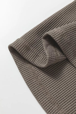 Casual Button-down Dress With Pockets in Dark Gray, view 12