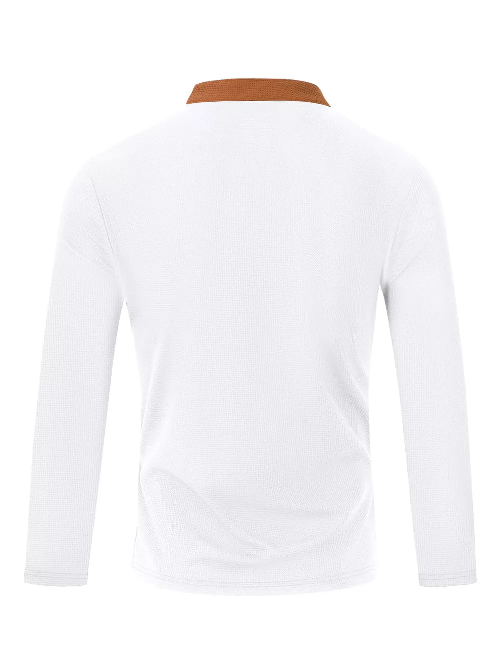 Men's Vintage Lace-up Long Sleeve Henley Plus Size, close-up detail