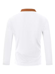 Men's Vintage Lace-up Long Sleeve Henley Plus Size, close-up detail