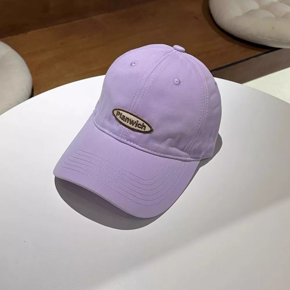 Embroidered Maroon Cotton Baseball Cap