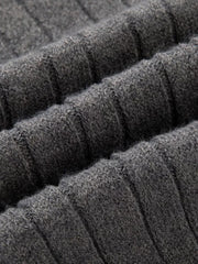 Men's Cable Knit Half-zip Sweater Plus Size in Black, view 13