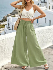 Relaxed Flow Pants With Drawstring Detail