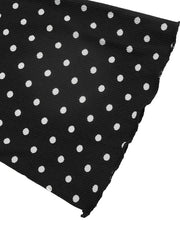 Polka Dot Lace Trimmed V-neck Mini Dress, alternate angle