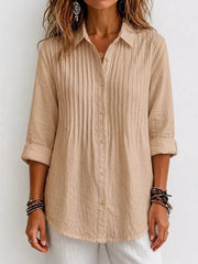 Men's Plus Size Long Sleeve Button-up Shirt, alternate angle