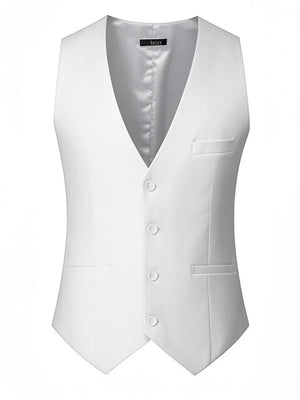 Men's Plus Size Classic Fit Button Up Vest, fabric detail