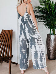 Vibrant Tie-dye Wide-leg Romper