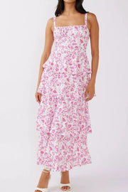 Charming Tiered Floral Maxi Dress