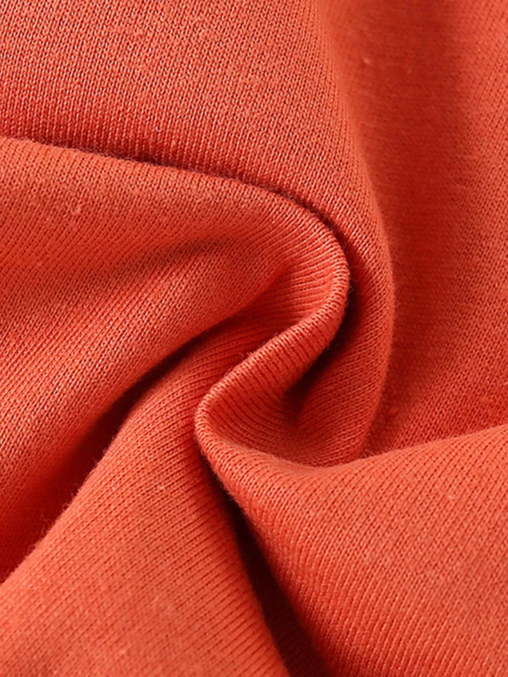 Coral cotton toddler t-shirt fabric detail