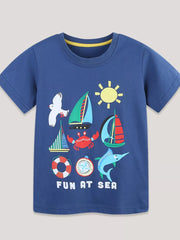 Fun At Sea Nautical Graphic Tee