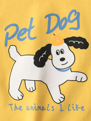 Playful Dog Graphic Toddler T-shirt