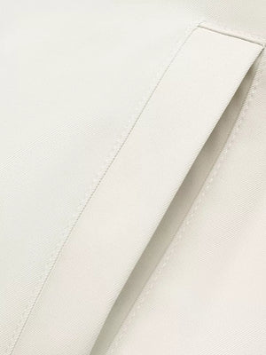 Cropped Faux Leather Jacket in White, view 12
