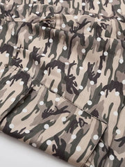 Men S Camouflage Cargo Capris in Green Camouflage, model styling view