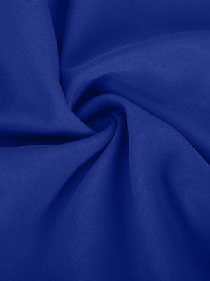 Royal blue asymmetric drape playsuit with elastic waist detail
