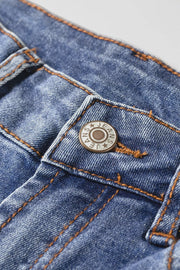 Embroidered Flare Leg Jeans, product detail