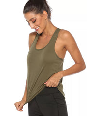 Crisscross Design Breathable Active Tank