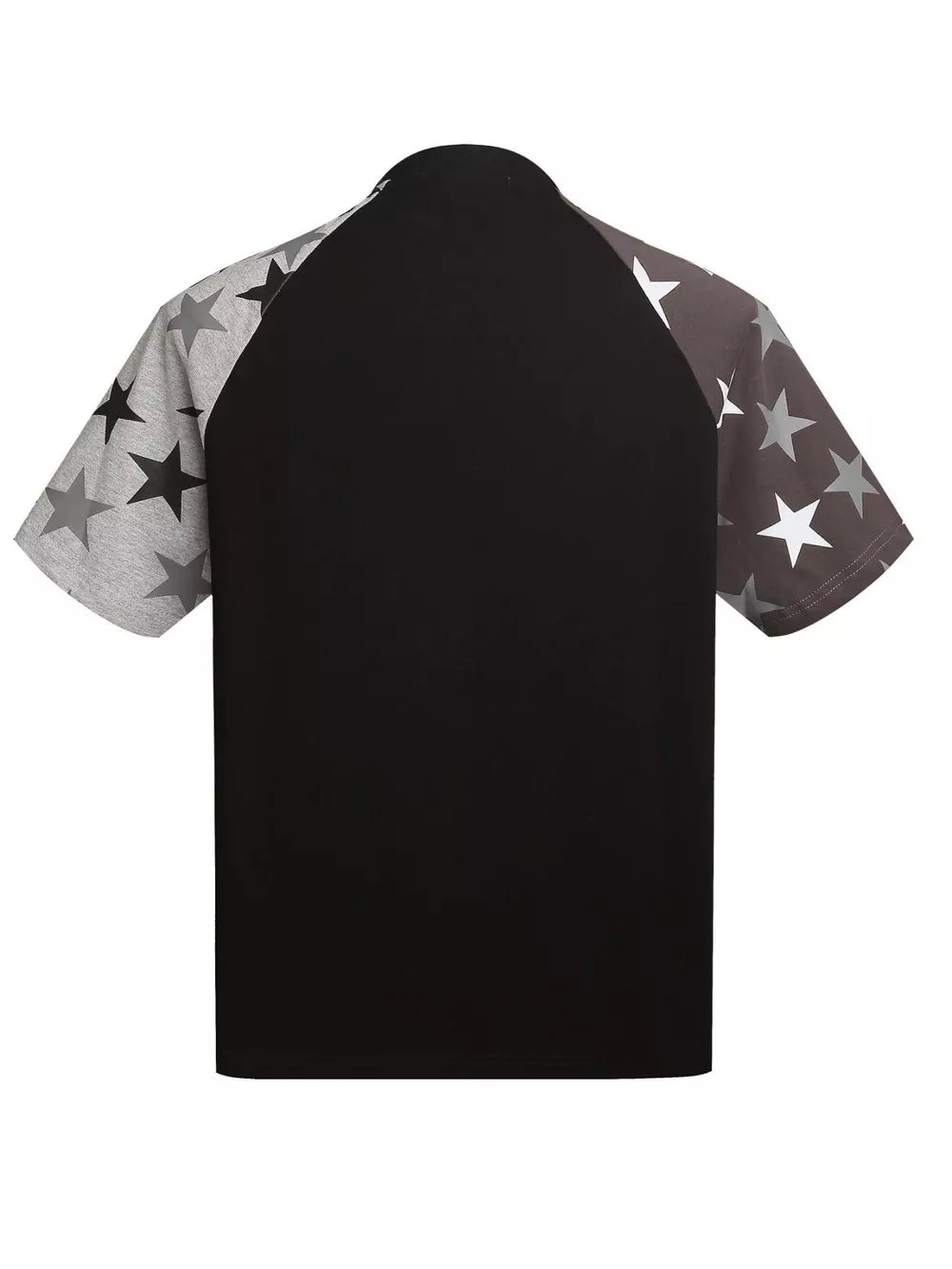 Men's Star Raglan Sleeve T-shirt in White, side view