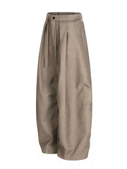 Men's Wide Leg Pleated Pants, side view