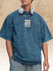Men's Vintage Washed Cassette Tape T-shirt, front view