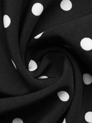Charming Polka Dot Dress With Peter Pan Collar