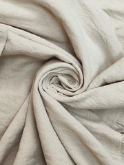 Belted ruffled hem maxi dress in khaki, showing textured fabric detail.