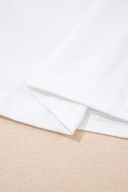 Coquette Cowgirl Elements Printed Relaxed Tee in White, fit detail