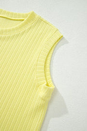 Ribbed Knit Tank And Shorts Set, product detail