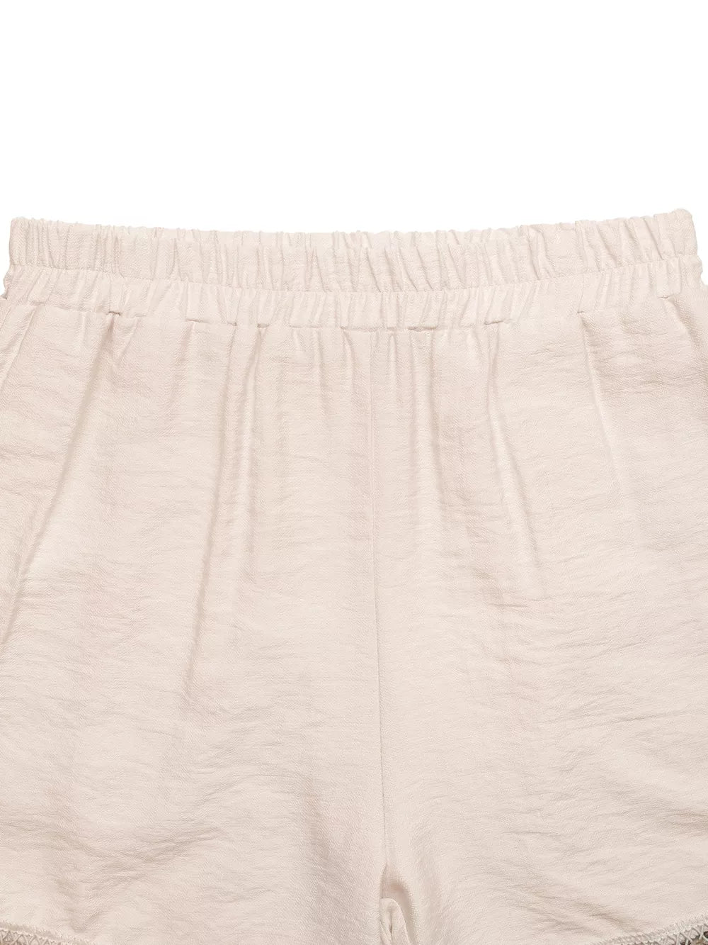 Apricot boyshorts with elastic waist and shell trim detail