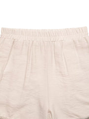 Apricot boyshorts with elastic waist and shell trim detail