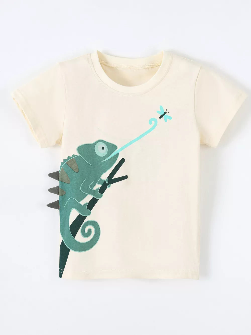 Children's Chameleon Insect Graphic T-shirt, side view