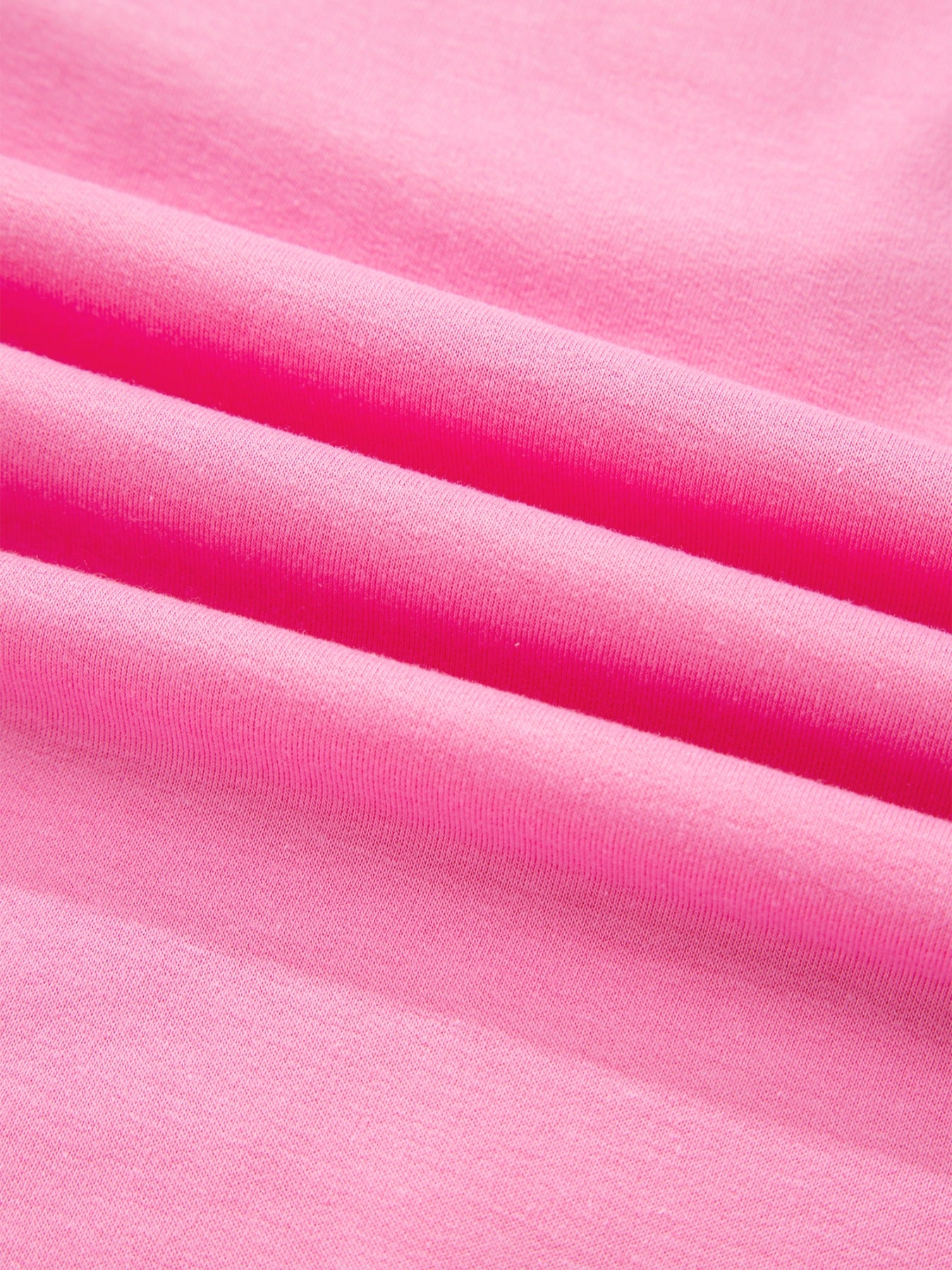 Vibrant pink cotton bikini with drawstring detail