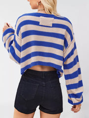 Green pullover sweater with cropped and pullover