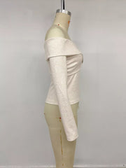Chic Crisscross Off-shoulder T-shirt