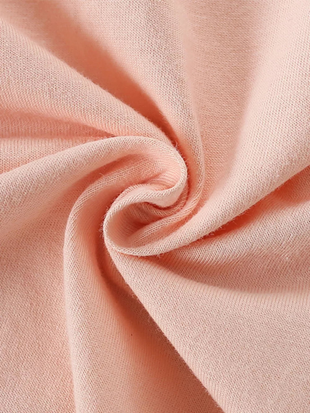 Pink cotton toddler t-shirt fabric detail