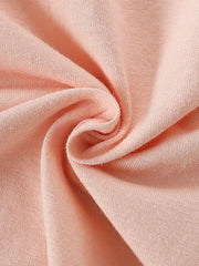 Pink cotton toddler t-shirt fabric detail
