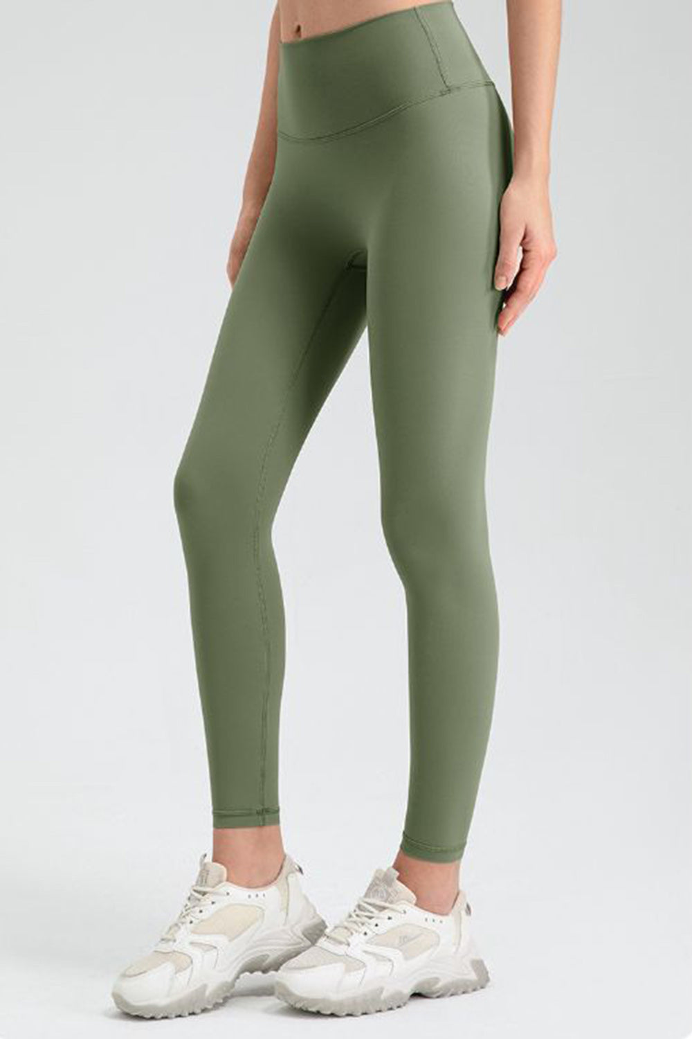 Women's Moss Sculpted Contour Leggings with high waist and full length.