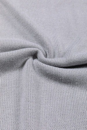 Chic Contrast Cozy Sweater in Dust Storm acrylic knit with subtle texture detail.