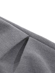 Men's Wide Leg Capris in Black, fabric detail