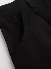 Men's Embroidered Cargo Capris in Brown, back view