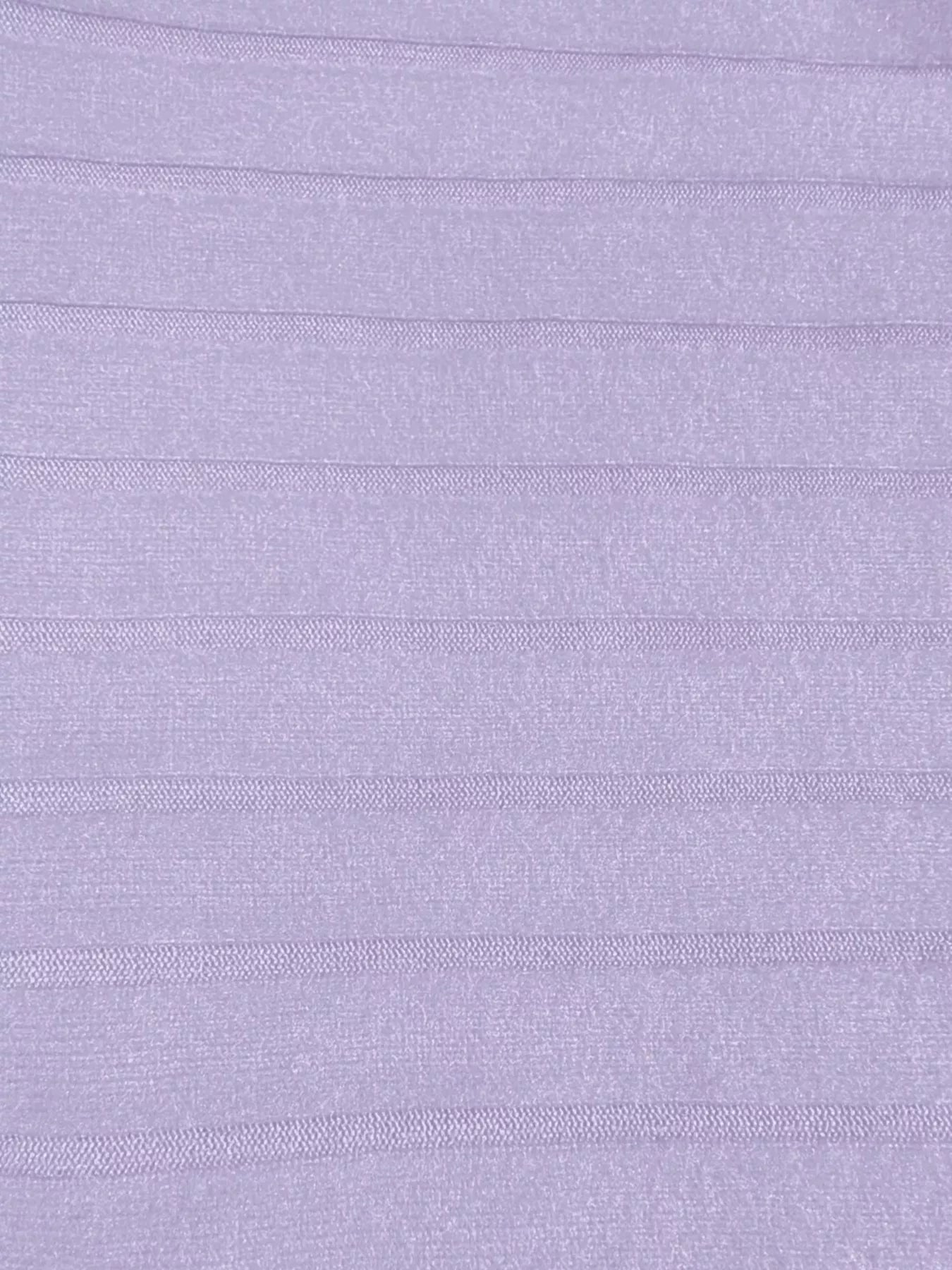 Purple ribbed knit hoodie dress fabric detail