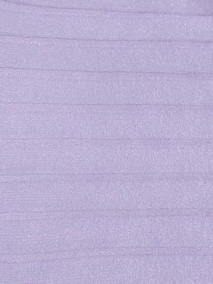Purple ribbed knit hoodie dress fabric detail