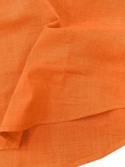 Orange cotton men's undershirt with textured fabric detail