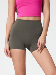 Nova Rise High-Motion Shorts in Deep Dark Green, high-waisted, seamless activewear shorts.