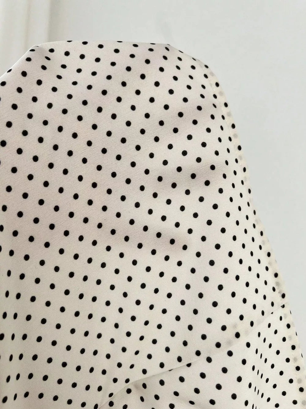 Polka Dot Cap Sleeve Blouse, fabric detail